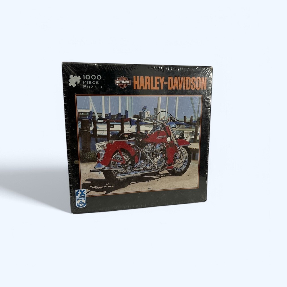 Harley Davidson 1000 Piece Jigsaw Puzzle Panacea Red Motorcycle Scott Jacobs NEW